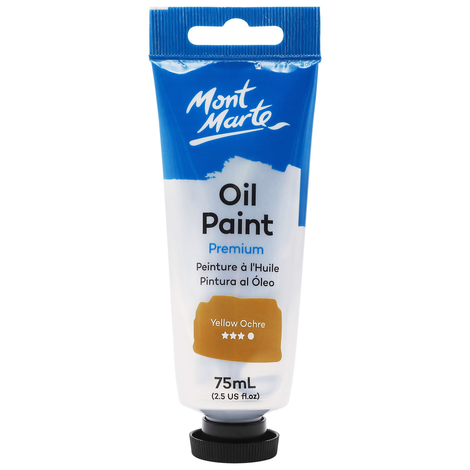 Mont Marte Oil Paint 75ml - Yellow Ochre - Al Masam Stationery LLC Main image