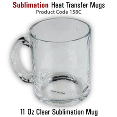 Clear Mugs - 11oz - Al Masam Stationery LLC