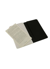 Moleskine Cashier Ruled Pocket Notebook Set of 3 Pcs Black - Al Masam Stationery LLC