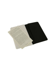 Moleskine Cashier Plain Pocket Notebook Set of 3 Pcs Black - Al Masam Stationery LLC