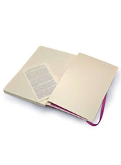 Moleskine Ruled Soft Cover Notebook Large Size Purple - Al Masam Stationery LLC