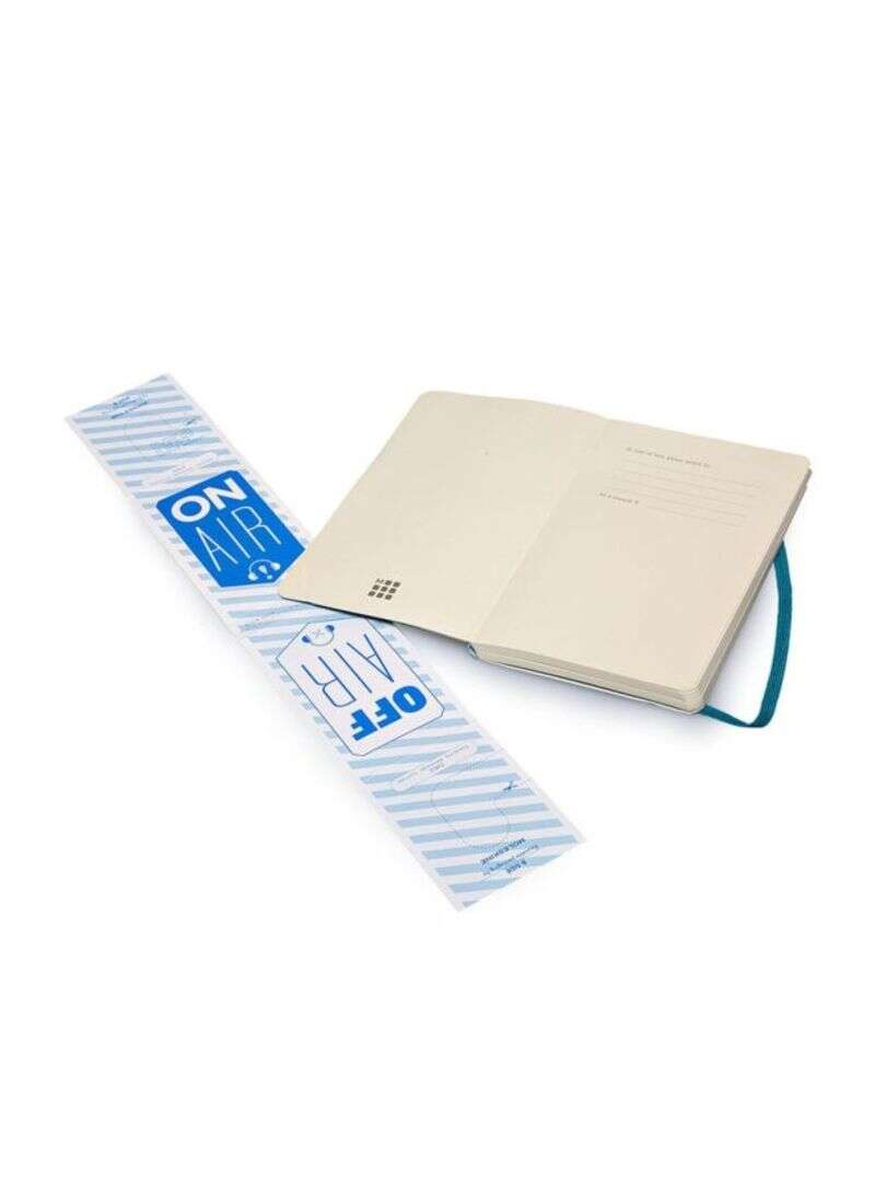 Moleskine Plain Soft Cover Notebook Large Size Blue - Al Masam Stationery LLC