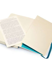 Moleskine Plain Soft Cover Notebook Large Size Blue - Al Masam Stationery LLC