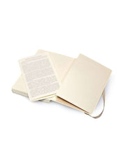 Moleskine Plain Soft Cover Notebook Large Size Khaki - Al Masam Stationery LLC