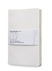 Moleskine Volant Plain Large Notebook Set of 2 White - Al Masam Stationery LLC