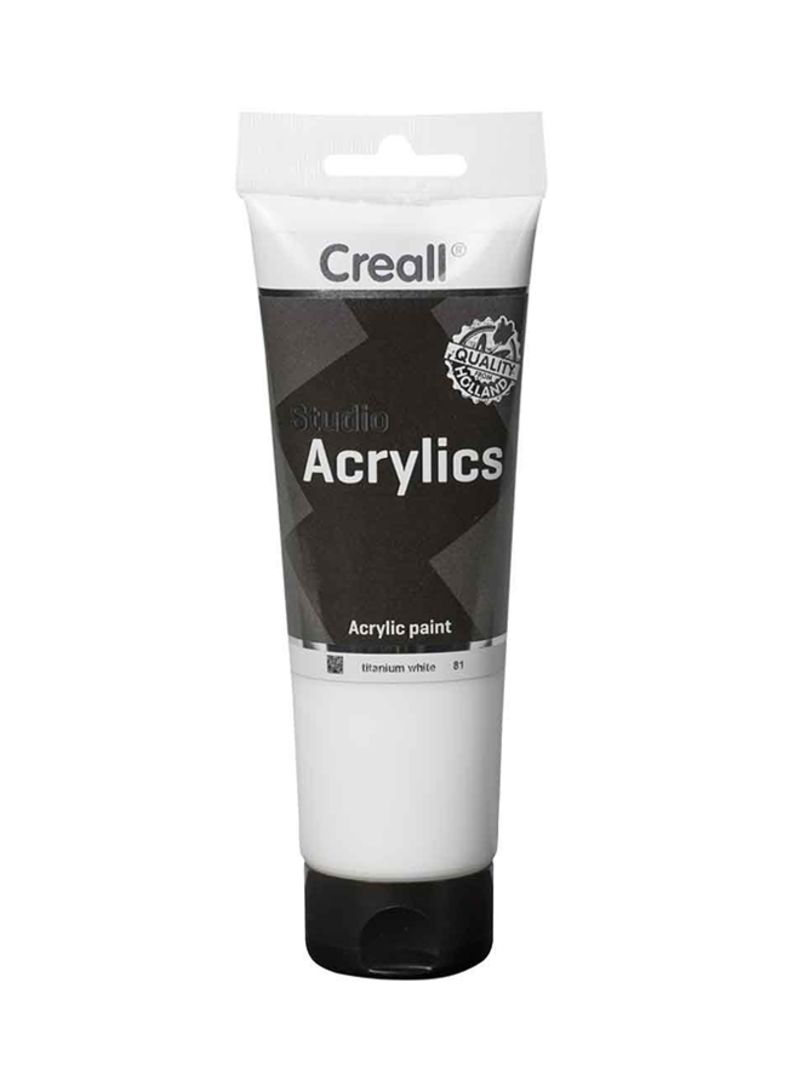 Creall ACRYLICS STUDIO TUBE 250ml #81 White - Al Masam Stationery LLC