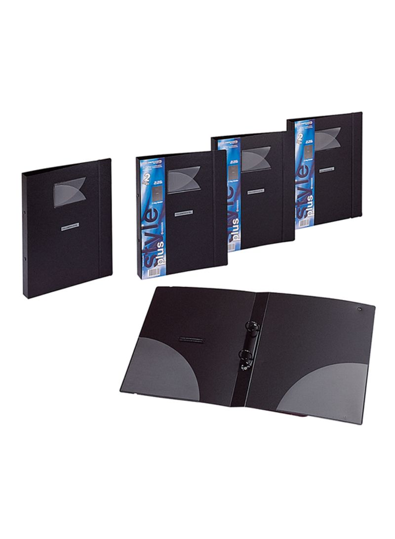 Foldermate 2 Ring Binder Black - Al Masam Stationery LLC