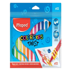 Maped Color Peps Twistable Crayons - (MD-860612) - Al Masam Stationery LLC