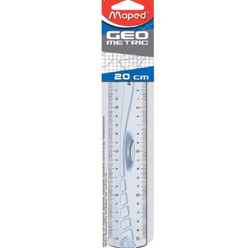 Maped Ruler 20cm Geometric Grip - Al Masam Stationery LLC