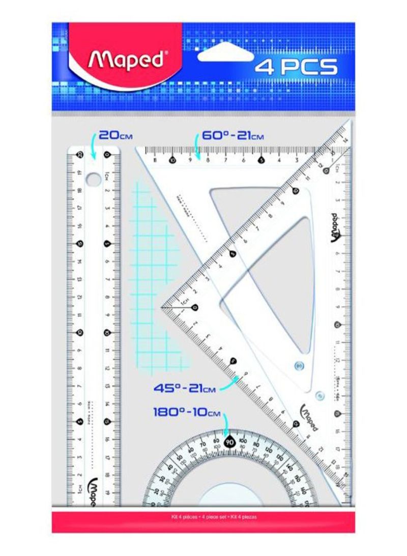 Maped Ruler 20cm Cristal Medium - Al Masam Stationery LLC