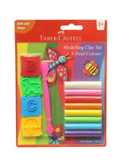 FABER-CASTELL 8 Modelling Clay 100 GM Blister with Jigsaw Tools