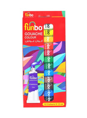 Funbo Gouache Paint 12ml Tubes