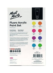 Fluoro Acrylic Paint Set Premium (1.2oz) - Al Masam Stationery LLC