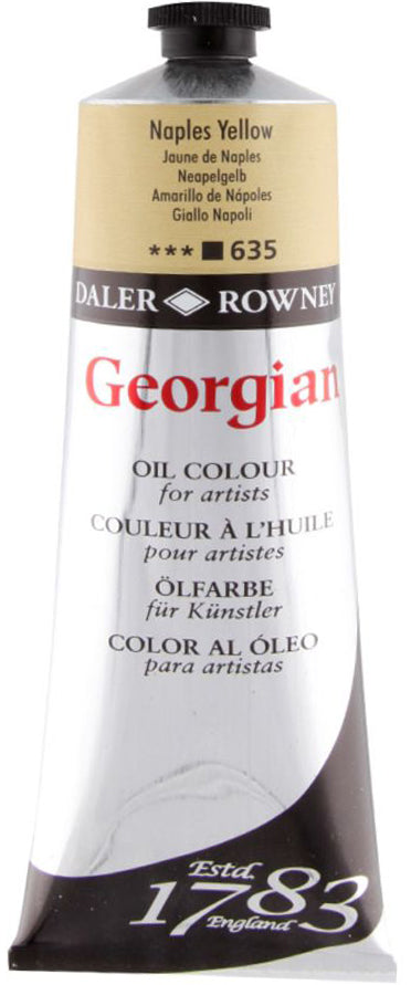 Daler Rowney Georgian Oil Paint - Naples Yellow 225ml