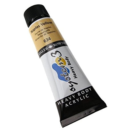 Daler Rowney Acrylic System 3 Heavy Body NAPLES YELLOW - Al Masam Stationery LLC