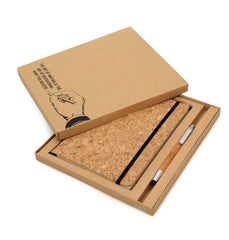 AMS-NBEN-102 - CORQ - Eco neutral Notebook & Pen Sets - Al Masam Stationery LLC