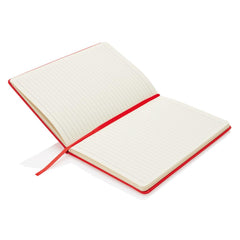 Bukh Hardcover A5 Ruled PVC Notebook Red
