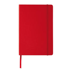 Bukh Hardcover A5 Ruled PVC Notebook Red