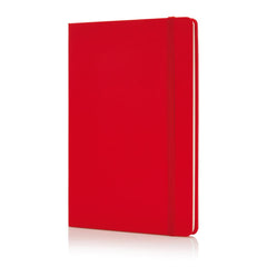 Bukh Hardcover A5 Ruled PVC Notebook Red