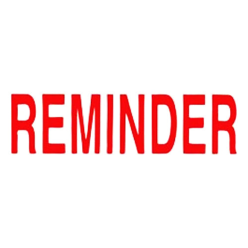 NEO Self Ink Stamp Reminder - Al Masam Stationery LLC Main image