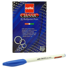 Cello Classic Ball Pen 0.7mm Blue 50 pcs Box - Al Masam Stationery LLC