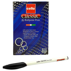 Cello Classic Ball Pen 0.7mm Black 50 pcs Box - Al Masam Stationery LLC