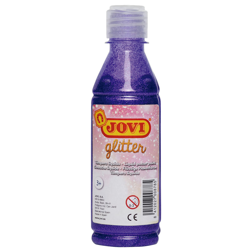 JOVI Liquid Poster Paint 250cc Glitter Violet - Al Masam Stationery LLC