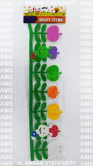 Decorative Border Craft Eva Flowers - Al Masam Stationery LLC