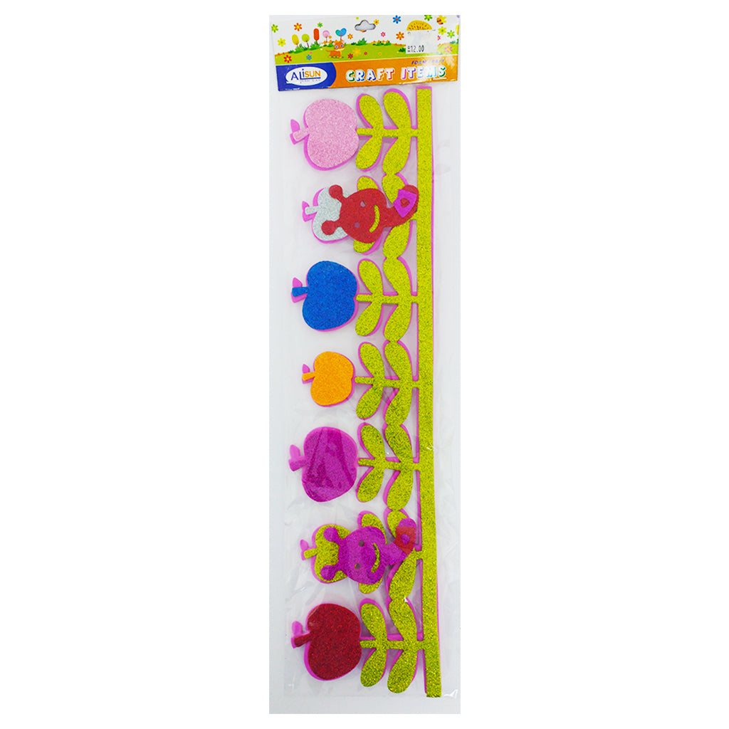 Craft Eva Flowers With Glitter - Model 1 - Al Masam Stationery LLC