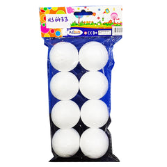 Craft Mat Thermocol Balls 8pc - Al Masam Stationery LLC