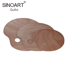 SINOART Wooden Palette SFA025 - Oval - Al Masam Stationery LLC