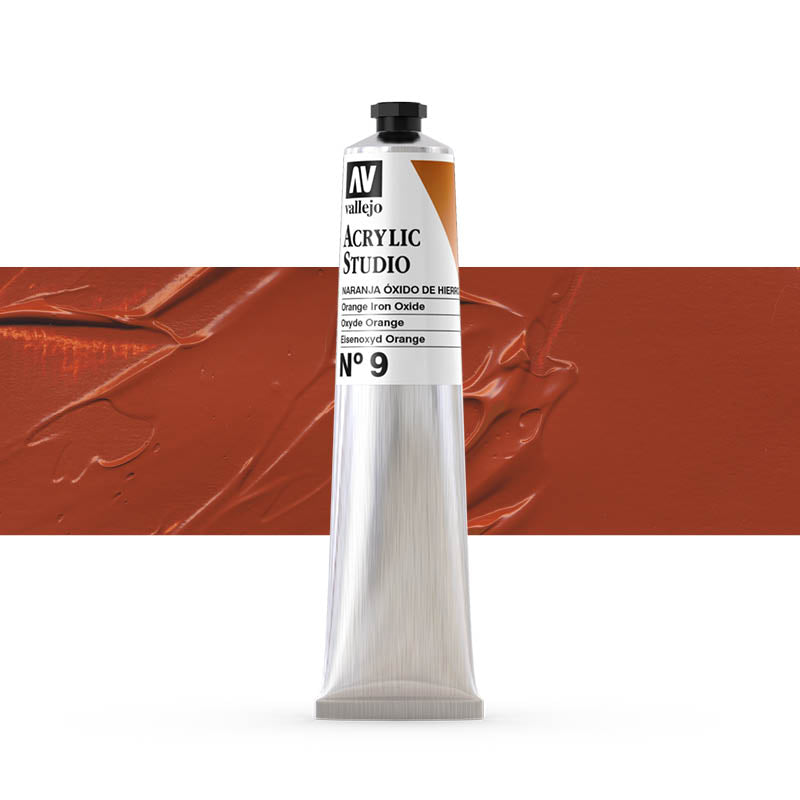 Vallejo ACRYLIC STUDIO 9:58ML. ORANGE IRON OXIDE - Al Masam Stationery LLC