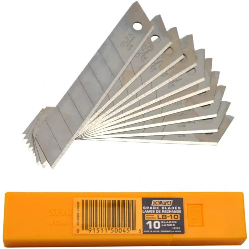 OLFA Stainless Steel Safety Blade 10 Pcs - Al Masam Stationery LLC Main image