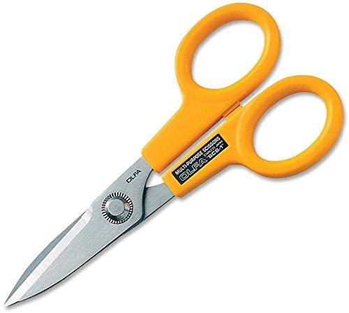 Olfa Utility Serrated Edge Scissor Anti Slip Small Secondary image
