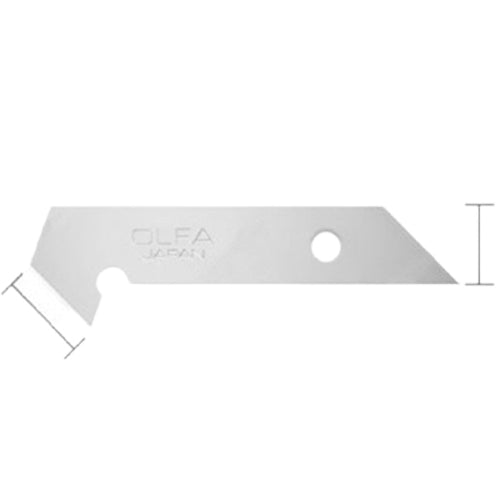 Olfa Heavy Duty Spare Blade For H-1 - Al Masam Stationery LLC Main image