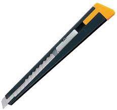 Olfa Multipurpose Snap-off Cutter, Silver and Black - Al Masam Stationery LLC Main image