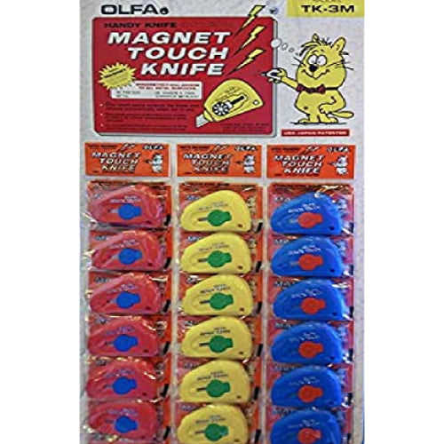 Olfa Utility-Magnet Touch Knife - (OL-TK-3M/24). - Al Masam Stationery LLC Main image