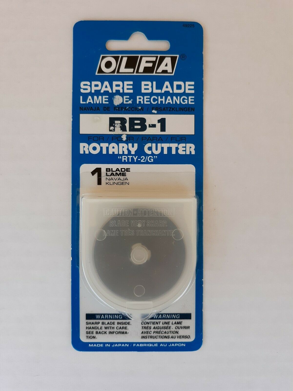 Olfa Rotary Spare Blade for RTY-2/G Pack of 1 pc OL-RB45-1 - Al Masam Stationery LLC Main image