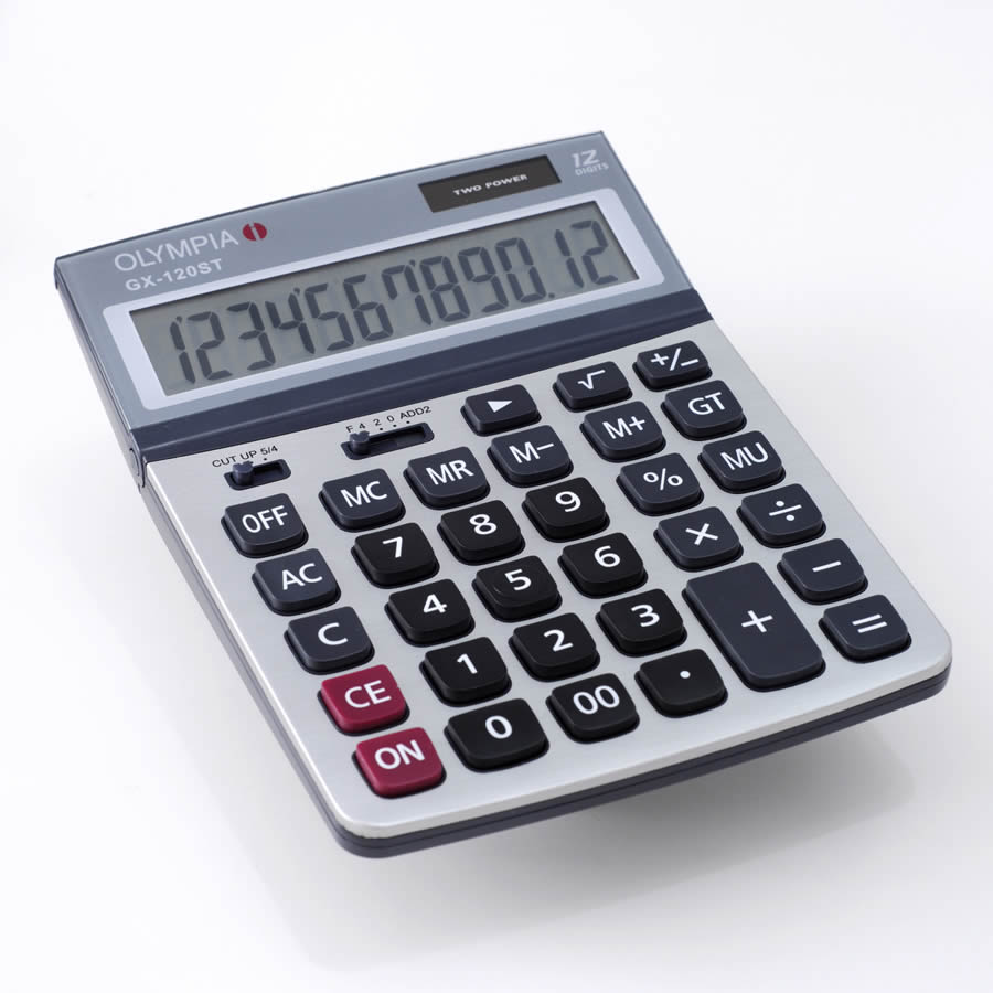 Olympia Calculator , Model - GX120ST - Al Masam Stationery LLC Main image