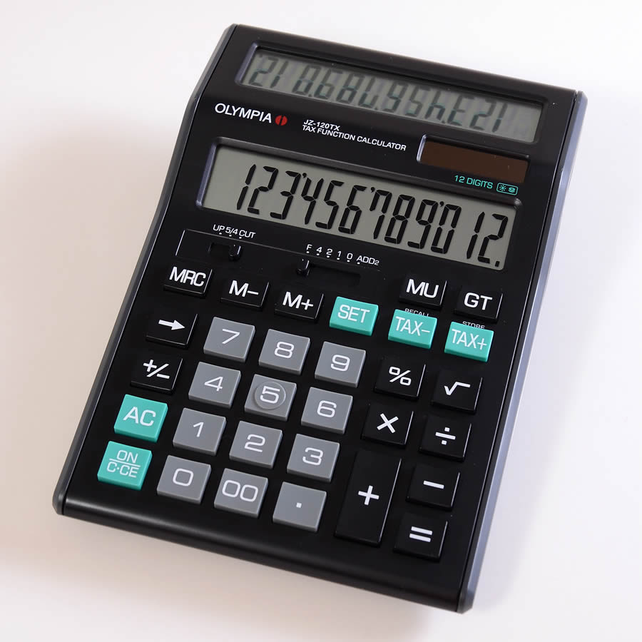 Olympia Calculator , Model - JZ120TX - Al Masam Stationery LLC Main image