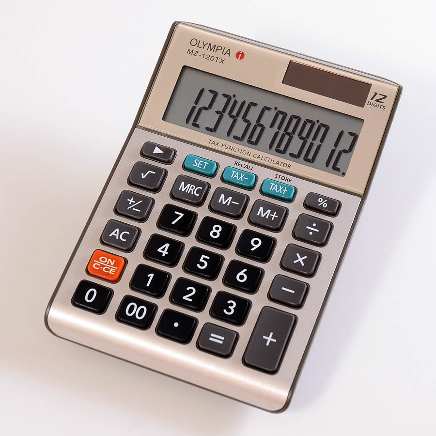Olympia Calculator , Model - MZ120TX - Al Masam Stationery LLC Main image