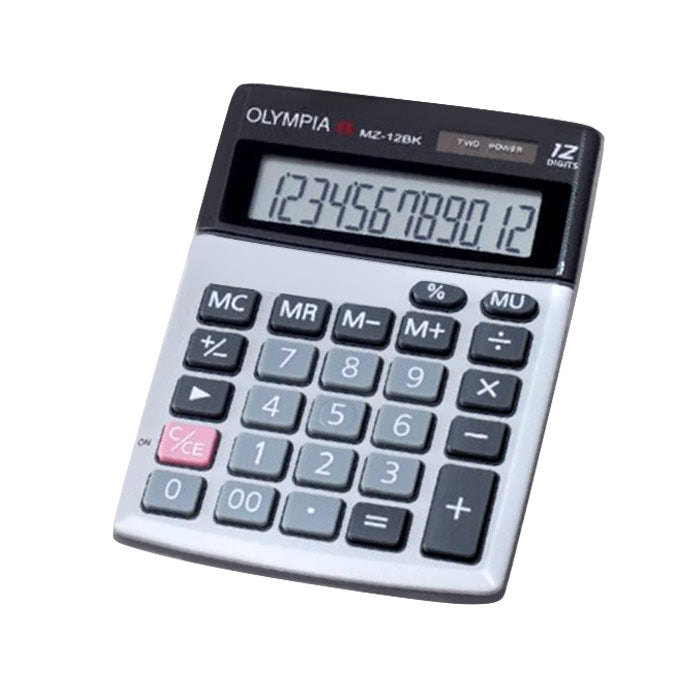 Olympia Calculator , Model - MZ12BK - Al Masam Stationery LLC Main image