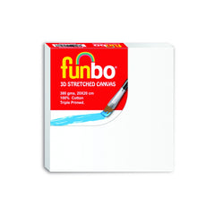 Funbo Stretched 3D canvas 380 gms 20X20 cm - Al Masam Stationery LLC