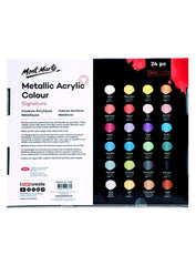 Metallic Acrylic Colour Paint Set Signature (1.2oz) - Al Masam Stationery LLC