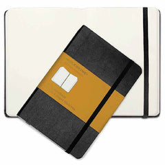 Moleskine A5 Notebook - Hard Cover - Plain Black - Al Masam Stationery LLC