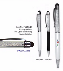 AMS-PN-19 (Crystal pen with Stylus) - Al Masam Stationery LLC