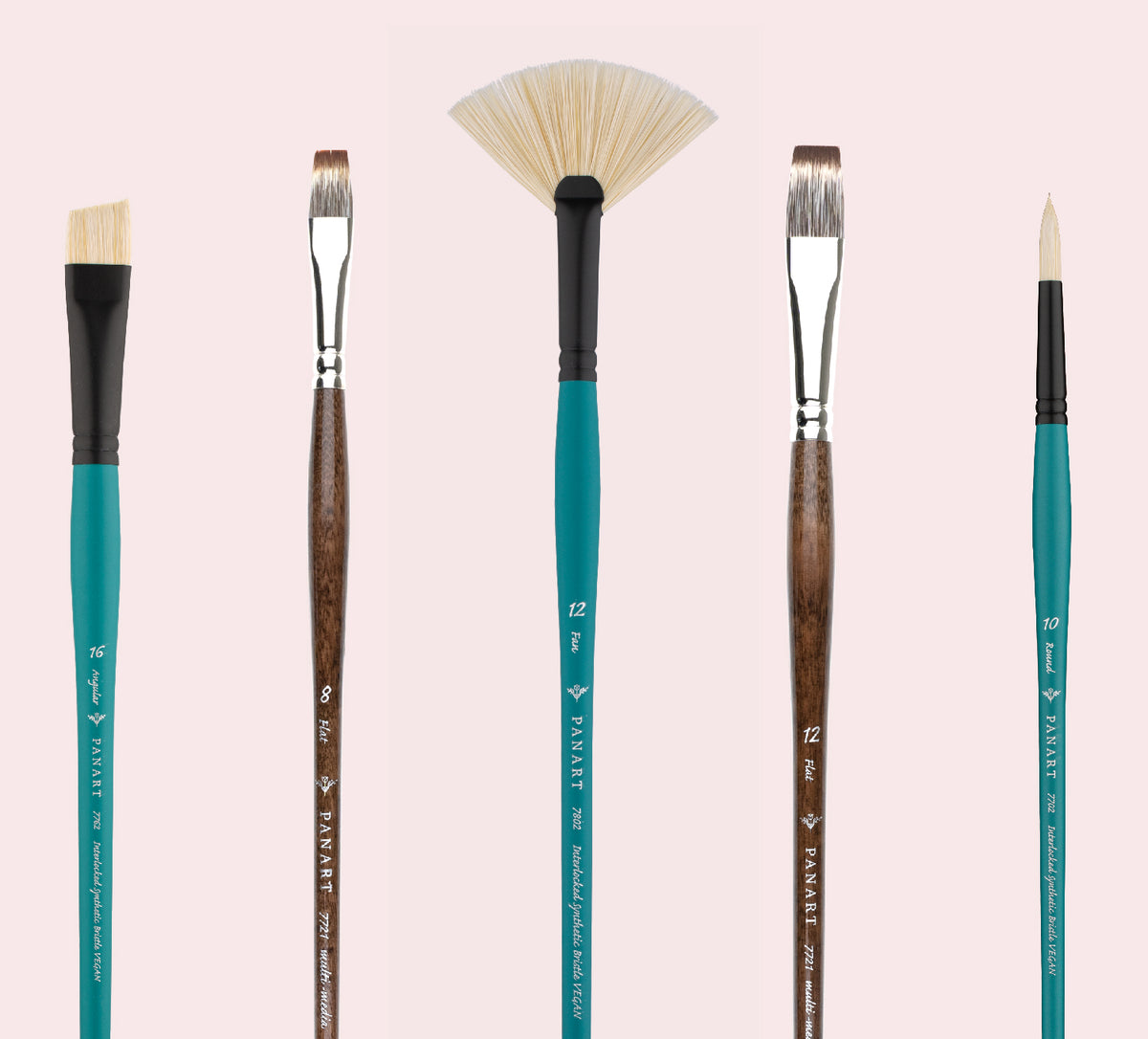 PANART BRISTLE LH BRUSH SET FB-8 AG-8 F-8 - Al Masam Stationery LLC Main image