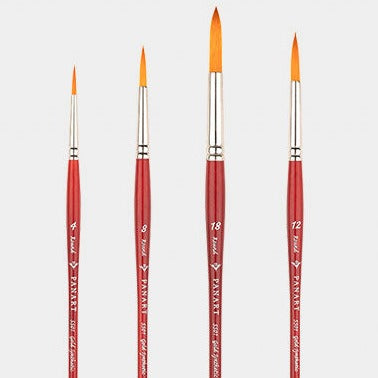 PANART ECHO SYNTHETIC LH BRUSH SET R-000,2,4,6,8 - Al Masam Stationery LLC Main image