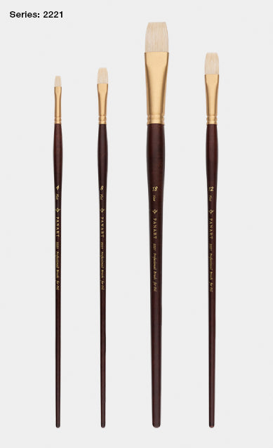 PANART PROFESSIONAL BRISTLE FLAT LH BRUSH 221-14 - Al Masam Stationery LLC