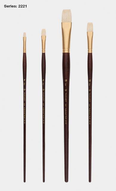 PANART PROFESSIONAL BRISTLE FLAT LH BRUSH 2221-1 - Al Masam Stationery LLC Main image